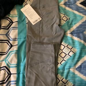 NWT lululemon All The Right Places Crop 23”. Size 6. Ash gray